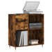 Dulap pentru discuri stejar fumuriu 84,5x38x89 cm lemn compozit - WALTI WALTI