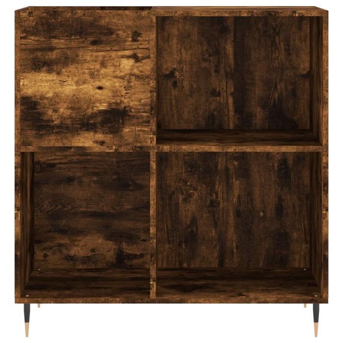 Dulap pentru discuri stejar fumuriu 84,5x38x89 cm lemn compozit - WALTI WALTI