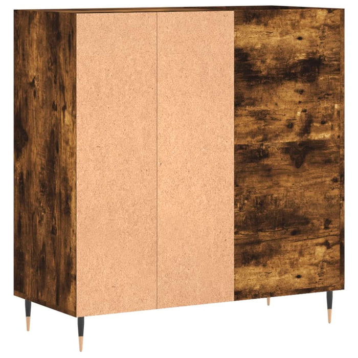 Dulap pentru discuri stejar fumuriu 84,5x38x89 cm lemn compozit - WALTI WALTI