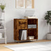 Dulap pentru discuri stejar fumuriu 84,5x38x89 cm lemn compozit - WALTI WALTI