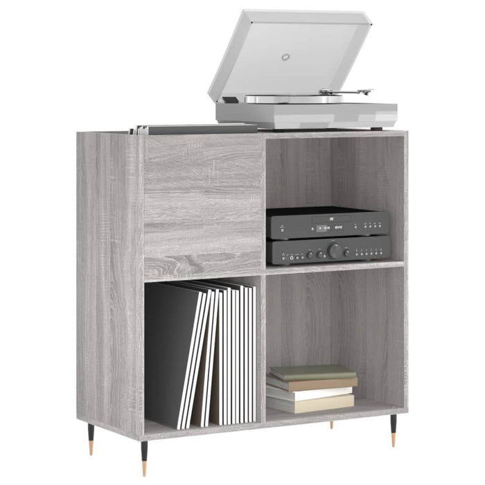 Dulap pentru discuri gri sonoma 84,5x38x89 cm lemn compozit - WALTI WALTI