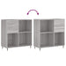 Dulap pentru discuri gri sonoma 84,5x38x89 cm lemn compozit - WALTI WALTI