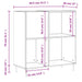 Dulap pentru discuri gri sonoma 84,5x38x89 cm lemn compozit - WALTI WALTI