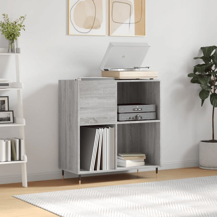Dulap pentru discuri gri sonoma 84,5x38x89 cm lemn compozit - WALTI WALTI