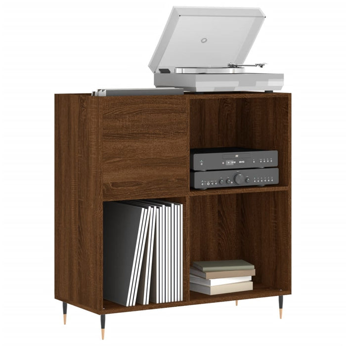 Dulap pentru discuri stejar maro 84,5x38x89 cm lemn compozit - WALTI WALTI