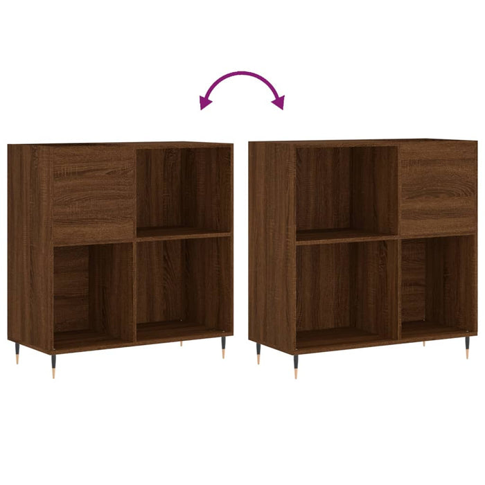 Dulap pentru discuri stejar maro 84,5x38x89 cm lemn compozit - WALTI WALTI