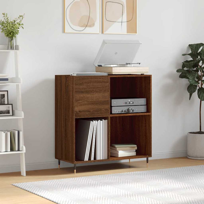 Dulap pentru discuri stejar maro 84,5x38x89 cm lemn compozit - WALTI WALTI