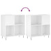 Dulap pentru discuri, alb, 84,5x38x89 cm, lemn compozit - WALTI WALTI