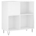 Dulap de discuri alb extralucios 84,5x38x89 cm lemn compozit - WALTI WALTI
