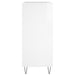 Dulap de discuri alb extralucios 84,5x38x89 cm lemn compozit - WALTI WALTI