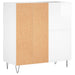 Dulap de discuri alb extralucios 84,5x38x89 cm lemn compozit - WALTI WALTI