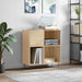 Dulap pentru discuri stejar sonoma 84,5x38x89 cm lemn compozit - WALTI WALTI