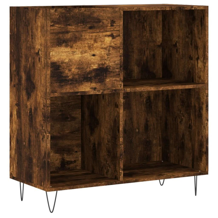 Dulap pentru discuri stejar fumuriu 84,5x38x89 cm lemn compozit - WALTI WALTI