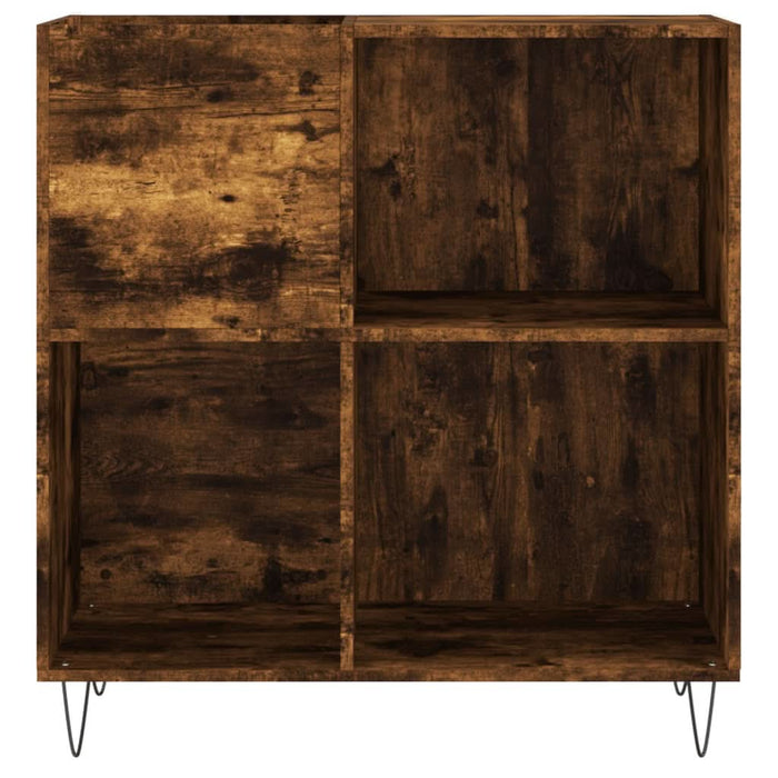 Dulap pentru discuri stejar fumuriu 84,5x38x89 cm lemn compozit - WALTI WALTI