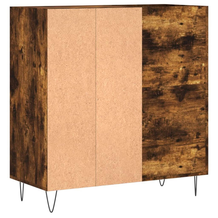 Dulap pentru discuri stejar fumuriu 84,5x38x89 cm lemn compozit - WALTI WALTI