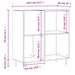 Dulap pentru discuri stejar fumuriu 84,5x38x89 cm lemn compozit - WALTI WALTI