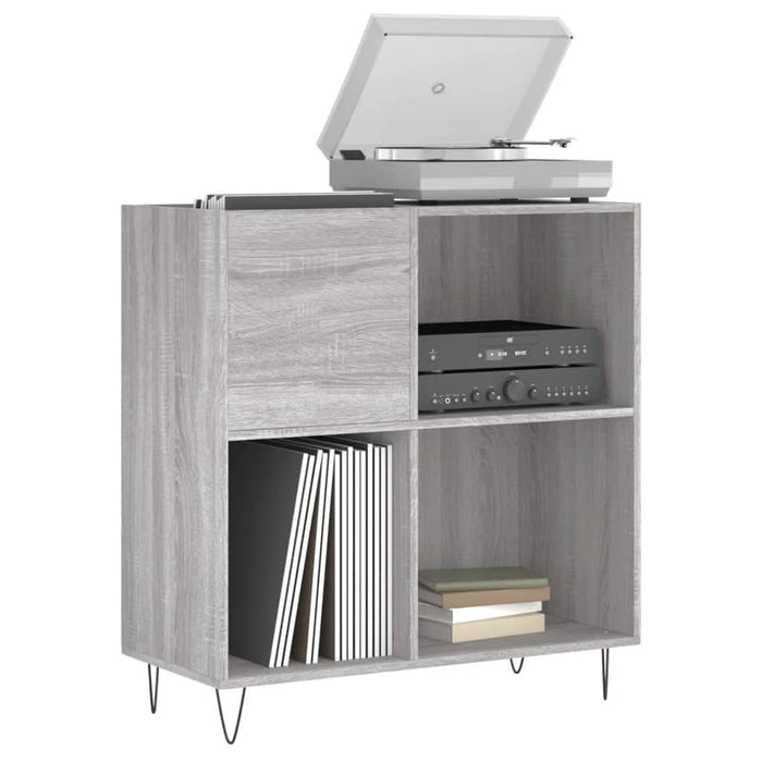 Dulap pentru discuri gri sonoma 84,5x38x89 cm lemn compozit - WALTI WALTI
