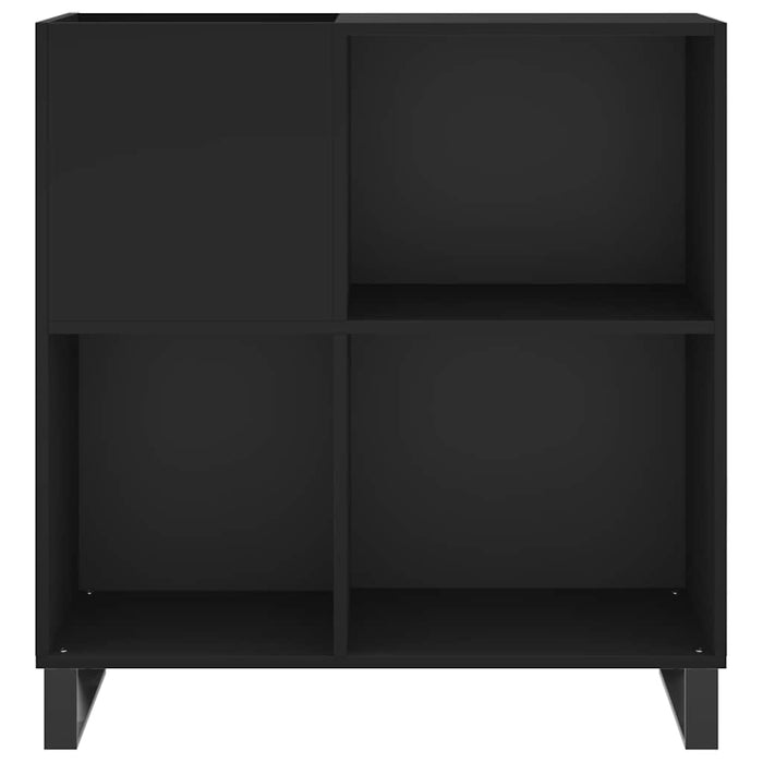 Dulap pentru discuri negru 84,5x38x89 cm lemn compozit WALTI