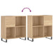 Dulap pentru discuri stejar sonoma 84,5x38x89 cm lemn compozit - WALTI WALTI