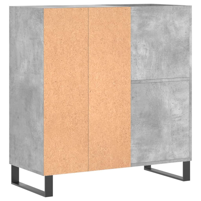Dulap pentru discuri gri beton 84,5x38x89 cm lemn compozit - WALTI WALTI