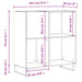 Dulap pentru discuri gri beton 84,5x38x89 cm lemn compozit - WALTI WALTI