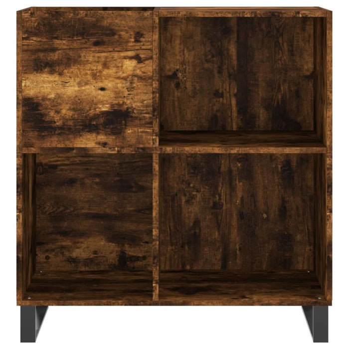 Dulap pentru discuri stejar fumuriu 84,5x38x89 cm lemn compozit - WALTI WALTI