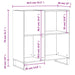 Dulap pentru discuri stejar fumuriu 84,5x38x89 cm lemn compozit - WALTI WALTI