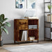 Dulap pentru discuri stejar fumuriu 84,5x38x89 cm lemn compozit - WALTI WALTI