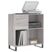 Dulap pentru discuri gri sonoma 84,5x38x89 cm lemn compozit - WALTI WALTI