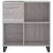 Dulap pentru discuri gri sonoma 84,5x38x89 cm lemn compozit - WALTI WALTI