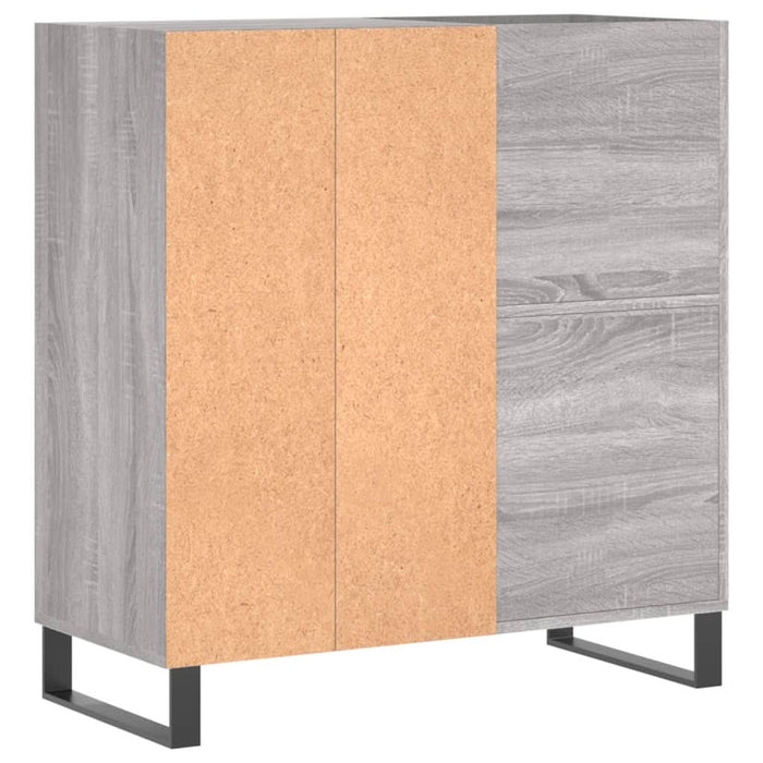 Dulap pentru discuri gri sonoma 84,5x38x89 cm lemn compozit - WALTI WALTI