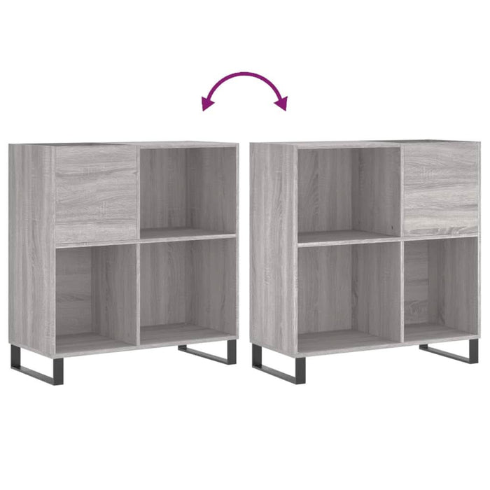 Dulap pentru discuri gri sonoma 84,5x38x89 cm lemn compozit - WALTI WALTI