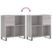 Dulap pentru discuri gri sonoma 84,5x38x89 cm lemn compozit - WALTI WALTI