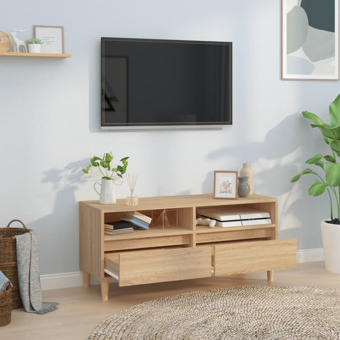 Comodă TV, stejar sonoma, 100x34,5x44,5 cm, lemn prelucrat - WALTI WALTI