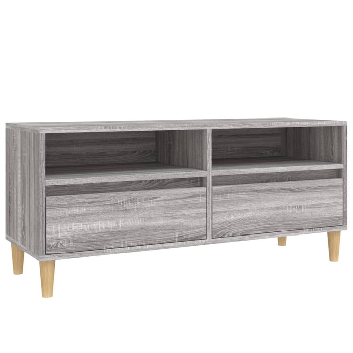 Comodă TV, gri sonoma, 100x34,5x44,5 cm, lemn prelucrat - WALTI WALTI