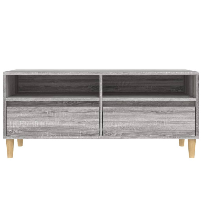 Comodă TV, gri sonoma, 100x34,5x44,5 cm, lemn prelucrat - WALTI WALTI
