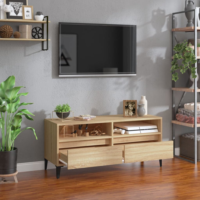 Comodă TV, stejar sonoma, 100x34,5x44,5 cm, lemn prelucrat - WALTI WALTI