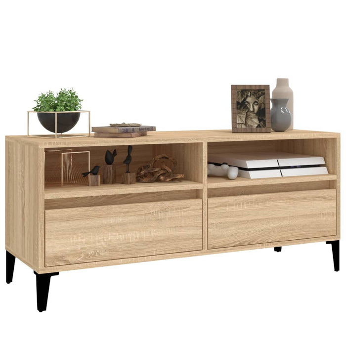 Comodă TV, stejar sonoma, 100x34,5x44,5 cm, lemn prelucrat - WALTI WALTI
