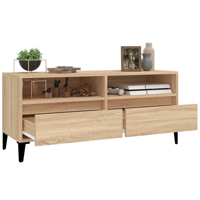 Comodă TV, stejar sonoma, 100x34,5x44,5 cm, lemn prelucrat - WALTI WALTI