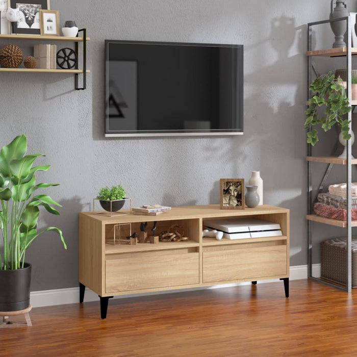 Comodă TV, stejar sonoma, 100x34,5x44,5 cm, lemn prelucrat - WALTI WALTI