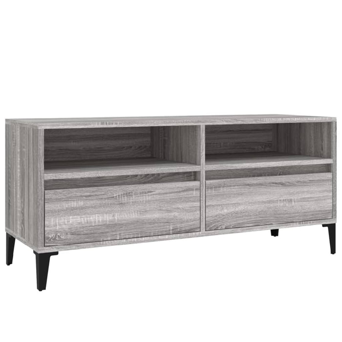 Comodă TV, gri sonoma, 100x34,5x44,5 cm, lemn prelucrat - WALTI WALTI