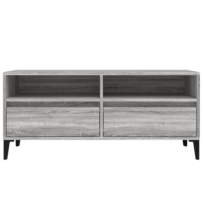 Comodă TV, gri sonoma, 100x34,5x44,5 cm, lemn prelucrat - WALTI WALTI
