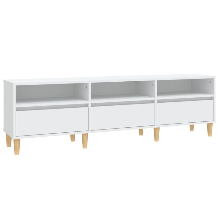 Comodă TV, alb, 150x30x44,5 cm, lemn prelucrat - WALTI WALTI