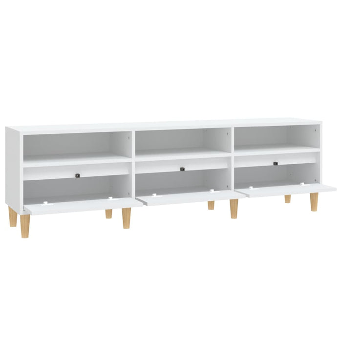 Comodă TV, alb, 150x30x44,5 cm, lemn prelucrat - WALTI WALTI