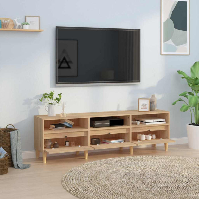 Comodă TV, stejar sonoma, 150x30x44,5 cm, lemn prelucrat - WALTI WALTI