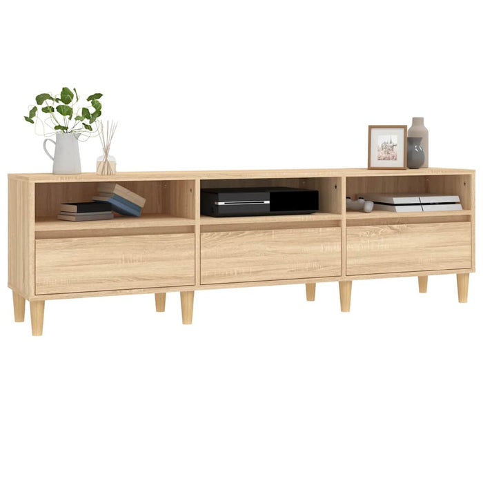 Comodă TV, stejar sonoma, 150x30x44,5 cm, lemn prelucrat - WALTI WALTI