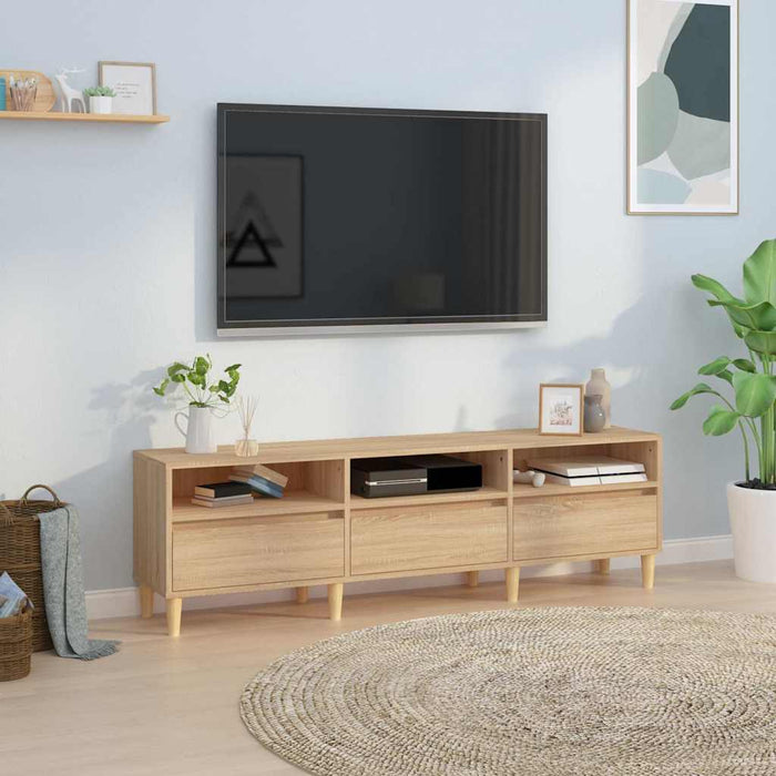 Comodă TV, stejar sonoma, 150x30x44,5 cm, lemn prelucrat - WALTI WALTI