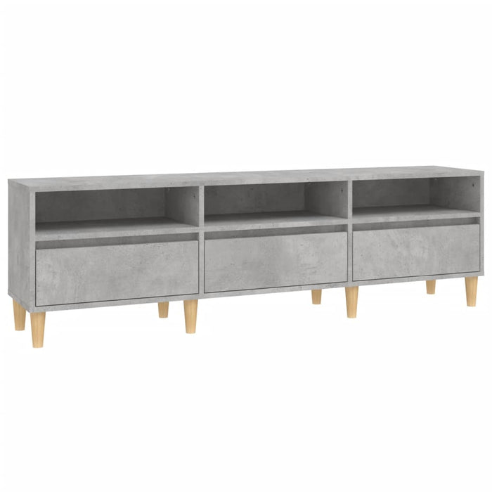Comodă TV, gri beton, 150x30x44,5 cm, lemn prelucrat - WALTI WALTI