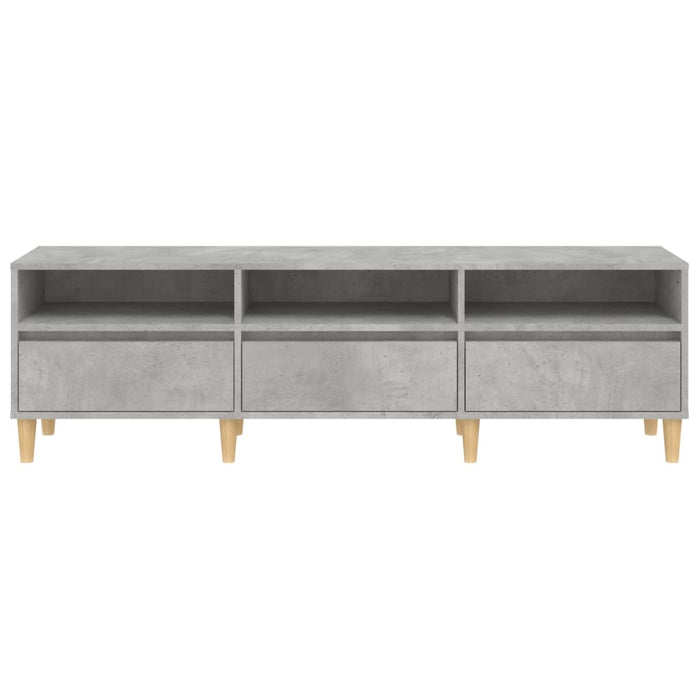 Comodă TV, gri beton, 150x30x44,5 cm, lemn prelucrat - WALTI WALTI