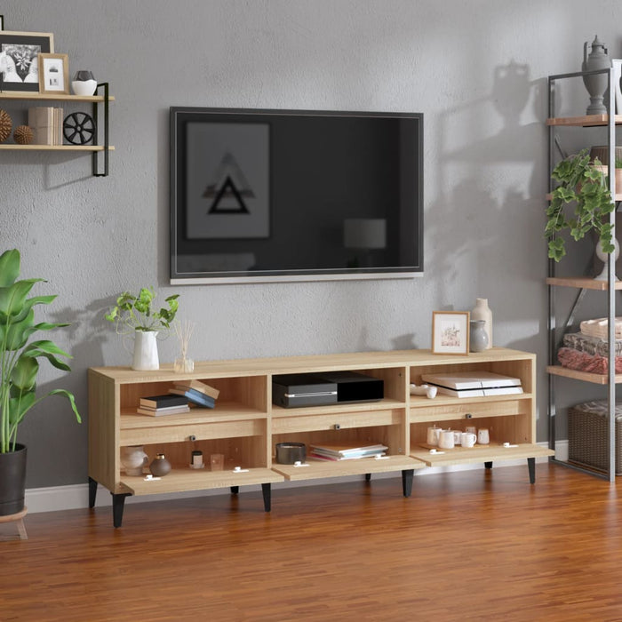 Comodă TV, stejar sonoma, 150x30x44,5 cm, lemn prelucrat - WALTI WALTI